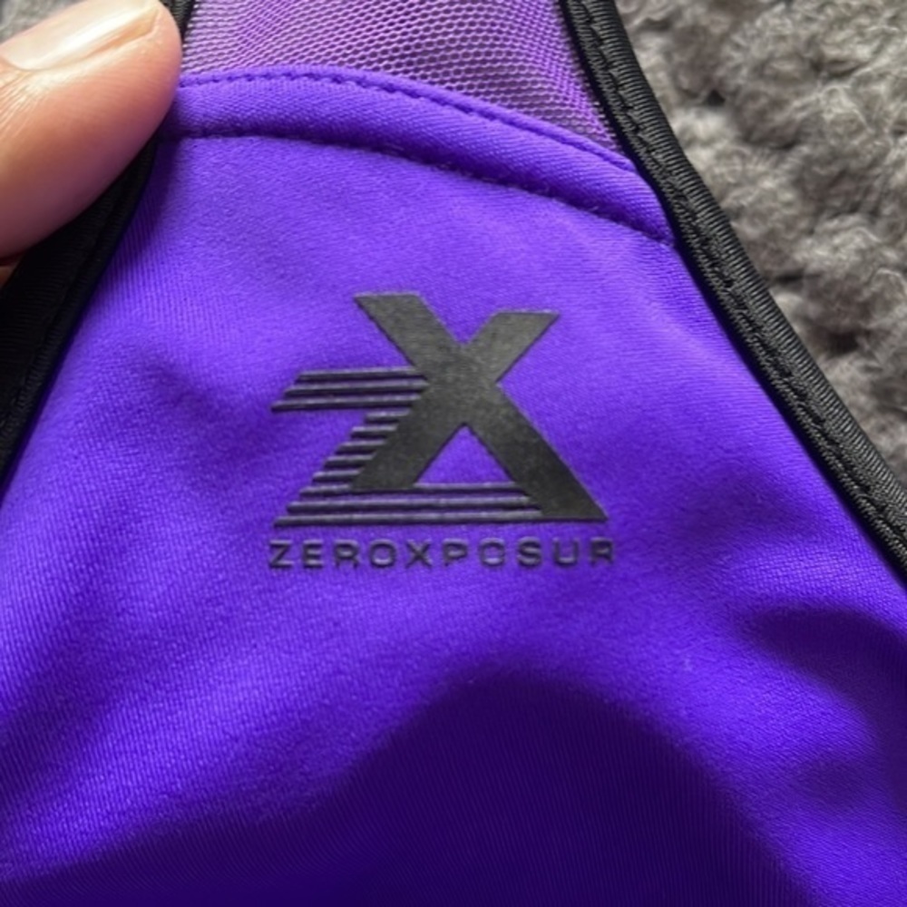 ZeroXposur Tankini Swimsuits Racerback Top Tank Top Purple Size M/L EUC #4114 - Picture 3 of 7